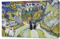 Obraz 90x60cm Stairway at Auvers, Van Gogh Vintage do Salonu