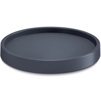 PROSPERPLAST Podstawka pod doniczkę na kółkach okrągła czarna 36,6 cm