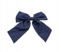 Duża dziewczęca spinka wsuwka kokarda granatowy 14x18cm