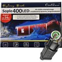 LAMPKI SOPLE 400LED WEW/ZEW 8 FUNKCJI WISZĄCE 14M