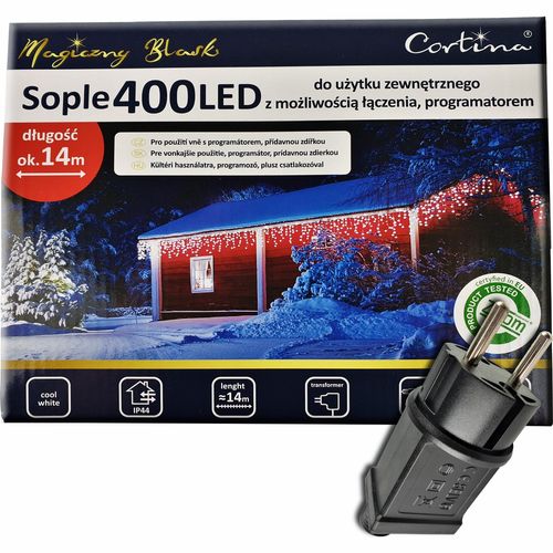 LAMPKI SOPLE 400LED WEW/ZEW 8 FUNKCJI WISZĄCE 14M na Arena.pl