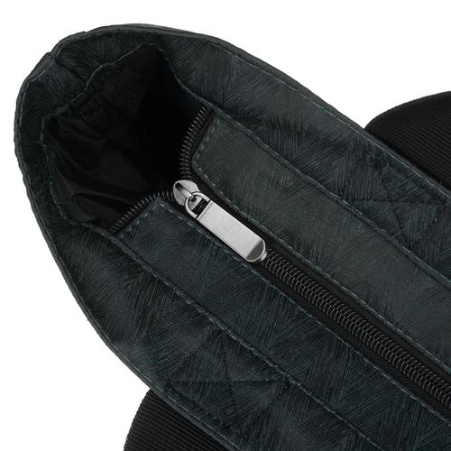 szara shopperka damska zamykana suwakiem z kieszonką zewnętrzną - na Arena.pl