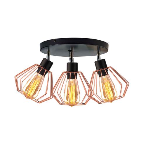 Plafon 3-płomienny loft regulowany GIJON LOFT na Arena.pl