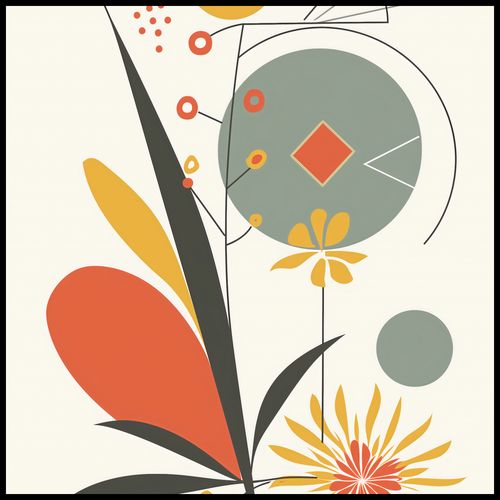 Plakat 80x80cm Geometryczny Ogród na Arena.pl