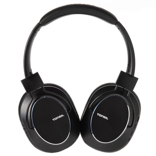 Tonsil Słuchawki Bezprzewodowe R65BT Bluetooth Nauszne ANC CZARNE +Mikrofon zdjęcie 12