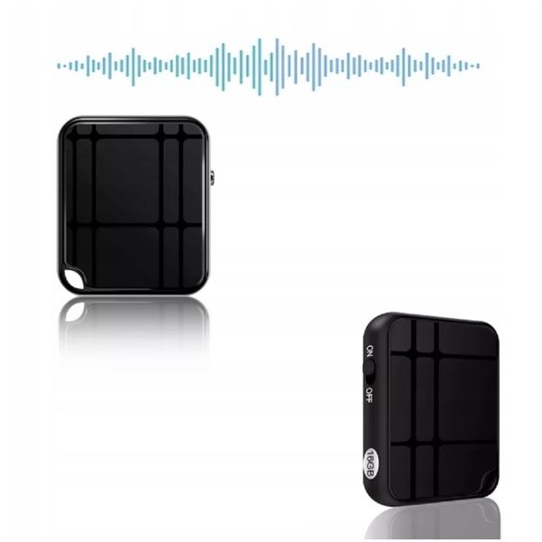 Mini dyktafon szpiegowski 50h nagrań detekcja głosu 16GB prosta obsługa zdjęcie 4