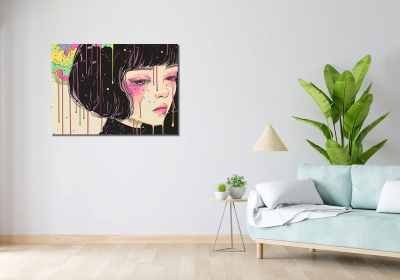 Obraz 100x70cm Strugi Kolorów zdjęcie 2