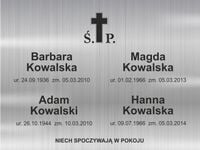 GRAWER Tablica nagrobna Tabliczka nagrobkowa 40x30 krzyż