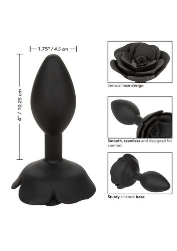 Large Rose Anal Plug Black na Arena.pl