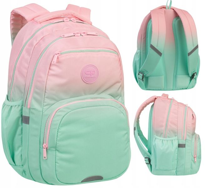 CoolPack plecak szkolny młodzieżowy Pick Gradient Strawberry miętowy róż zdjęcie 1