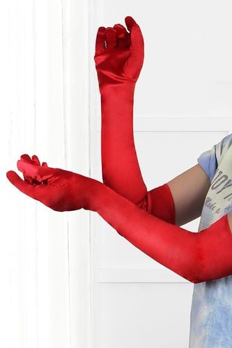 long satin red gloves tu (size: tu) na Arena.pl
