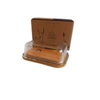 Pojemnik Na Żywność Szklany Z Drewnianą pokrywką