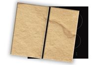 SZKLANA DESKA NA KUCHENKĘ 2x30x52 054C PIASEK