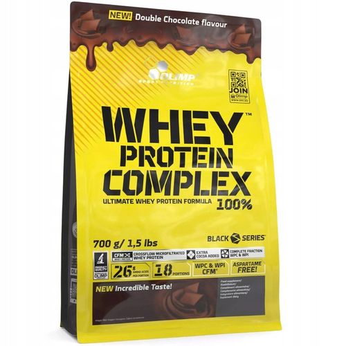 OLIMP WHEY PROTEIN COMPLEX 700g WPC BIAŁKO KONCENTRAT PODWÓJNA CZEKOLADA na Arena.pl