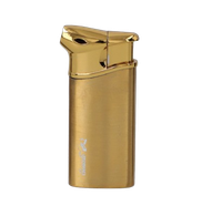 Złota Zapalniczka Fajkowa Płomieniowa Regulowana z Zakrzywionym Płomieniem