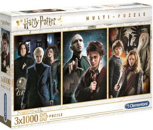 PUZZLE 3 X 1000 HARRY POTTER CLEMENTONI MULTI PUZZLE na Arena.pl
