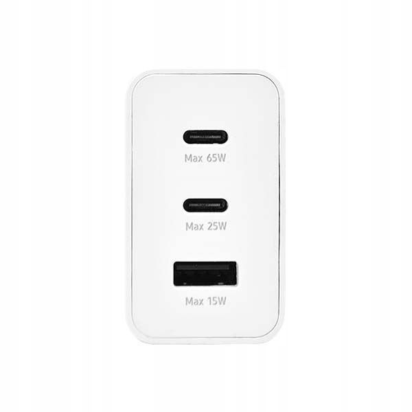 ŁADOWARKA SIECIOWA PD 2xUSB-C 1xUSB do GALAXY S22 23 24 EPT650 65W zdjęcie 5