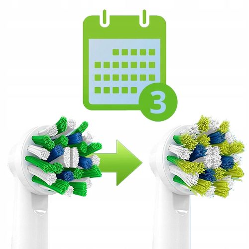 4x Końcówka do szczoteczki ORAL-B EB50RB Cross Action White na Arena.pl