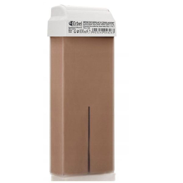 ERBEL Wosk do depilacji w rolce czekoladowy 100ml CHOCOLATE WAX zdjęcie 1