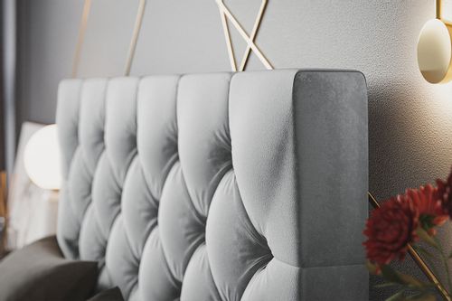 Łóżko Slim 7 tapicerowane 120x200 stelaż pojemnik na Arena.pl