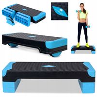 STEP do ćwiczeń fitness AEROBIKU 3 stopnie TRENER RÓWNOWAGI modułowy PODEST