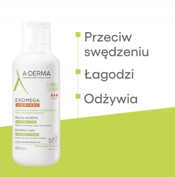 A-Derma Exomega Control Balsam 400 ml zdjęcie 3