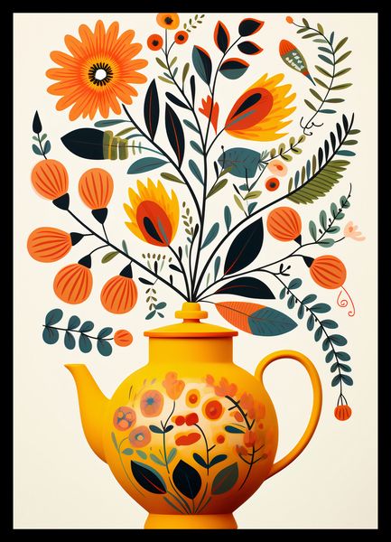 Plakat 29,7x42cm Bujna Herbata zdjęcie 2