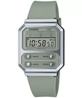 Zegarek Casio Vintage A100WEF-3AEF – Retro Futuryzm w Kolorze Khaki