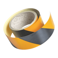 TAŚMA P2824R 50mm/5m ODBLASKOWA, GŁADKA, 1-STR LEPNA, ŻÓŁTO-CZARNA