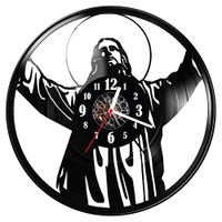 Zegar ścienny z płyty winylowej Jezus Chrystus 1105.14