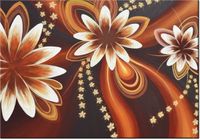 100 70CM OBRAZ PŁÓTNO WIRUJĄCE KWIATY PŁÓTNO RAMA