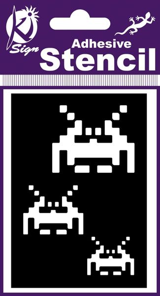 szablony do malowania twarzy buzi Space Invader zdjęcie 1