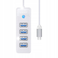 Adapter Hub USB-C do 4xUSB 3.0 Orico 5Gbps 15cm