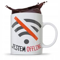 Kubek Informatyka Programisty Jestem Offline Z Nadrukiem Ze Zdjęciem