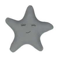Bawełniana Poduszka dla dzieci gwiazda 40 x 40 cm szara BHOPAL