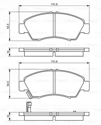 BOSCH KLOCKI HAMULCOWE PRZÓD 0986494299 na Arena.pl