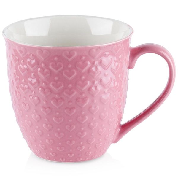 Kubek ceramiczny serca 580 ml zdjęcie 1