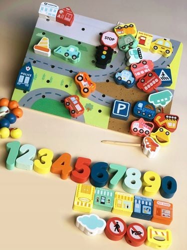 klocki cyferki drzewo jhtoy-988 na Arena.pl