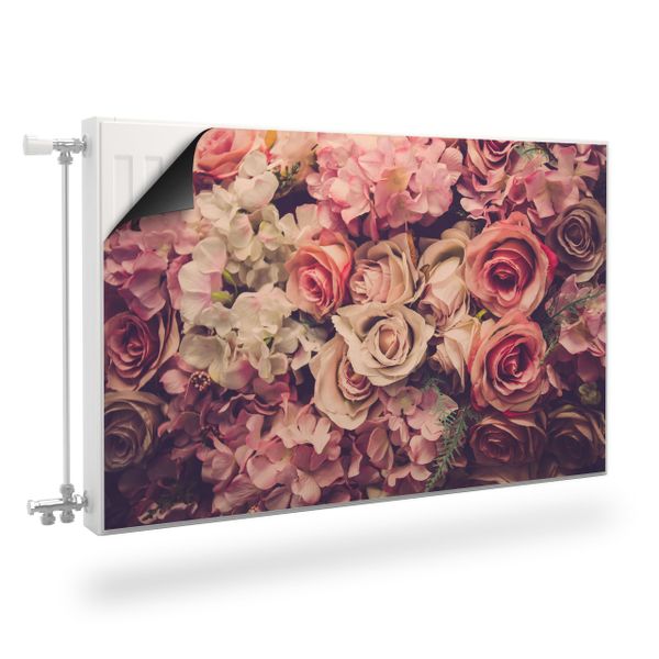 MAGNETYCZNA Maskownica KALORYFERA Kwiaty Róże PEONIE 120cm x 60cm zdjęcie 1