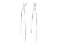 Kolczyki wiszące z cyrkoniami sztyft