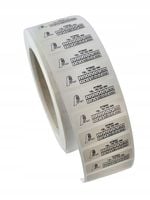 PLOMBA GWARANCYJNA KRUSZĄCA BIAŁA 40*12 mm 500 szt