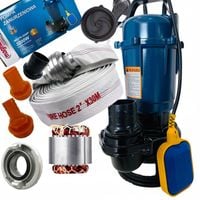 POMPA DO WODY CZYSTEJ BRUDNEJ SZAMBA Z PŁYWAKIEM ROZDRABNIACZEM 3200W