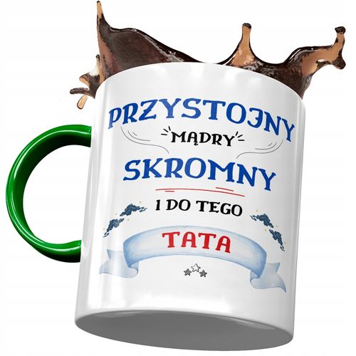 Kubek Zielony Dla Taty Ojca Na Dzień Taty Prezent Z Nadrukiem Ze Zdjęciem na Arena.pl