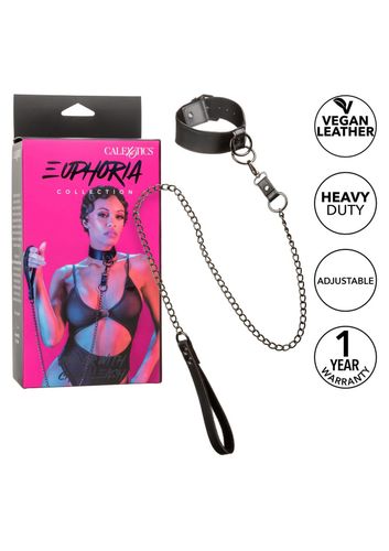 collar with chain leash black na Arena.pl