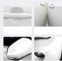 Przezroczyste Naklejki Pod Klamki drzwi samochodu NISSAN z Logo 8 szt