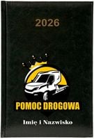 Kalendarz A5 2026 tygodniowy KSIĄŻKOWY FIRMOWY POMOC DROGOWA IMIĘ NAZWISKO