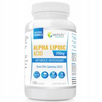 KWAS ALFA LIPONOWY ALA 200mg PRODUKT VEGE 120KAPS
