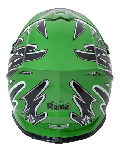 Kask Motocyklowy Enduro Zielony L na Arena.pl