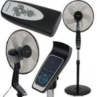 WENTYLATOR PODŁOGOWY MOCNY 70W WIATRAK STOJĄCY Z OSCYLACJĄ CYRKULATOR PILOT