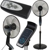 WENTYLATOR PODŁOGOWY MOCNY 70W WIATRAK STOJĄCY Z OSCYLACJĄ CYRKULATOR PILOT